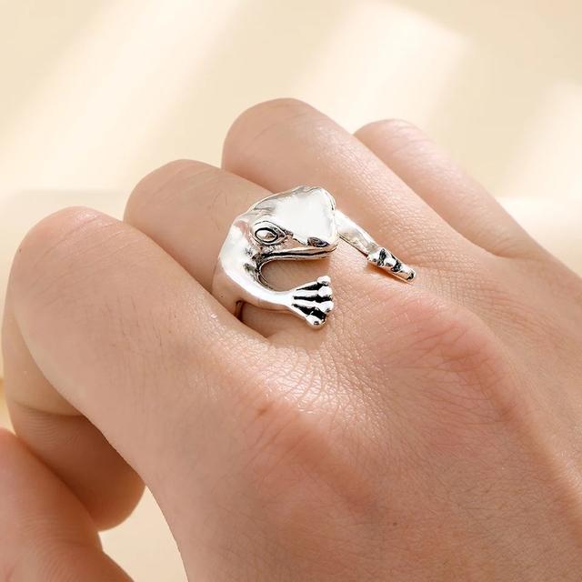 Süße Glückskatze Tierringe Partner Schmuck Verstellbare Fingerringe Für Männer Liebhaber Frauen Dame Mädchen Junge Männlich Valentinstagsgeschenk