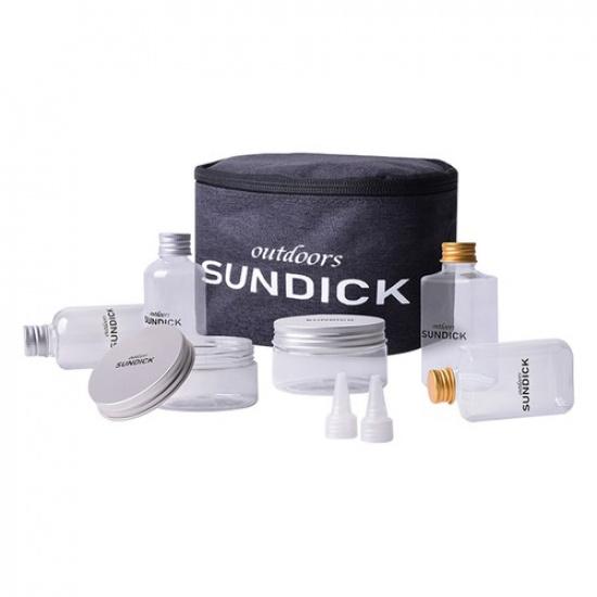 Travel Friendly 8pcs Condiment Container Set Spice Bottles with Handy Carry Bag