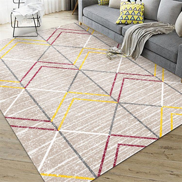 

Ковер с геометрическим узором для гостиной, спальни, противоскользящий коврик, мягкий скандинавский роскошный ковер для дома, украшение для дома 200*300cm