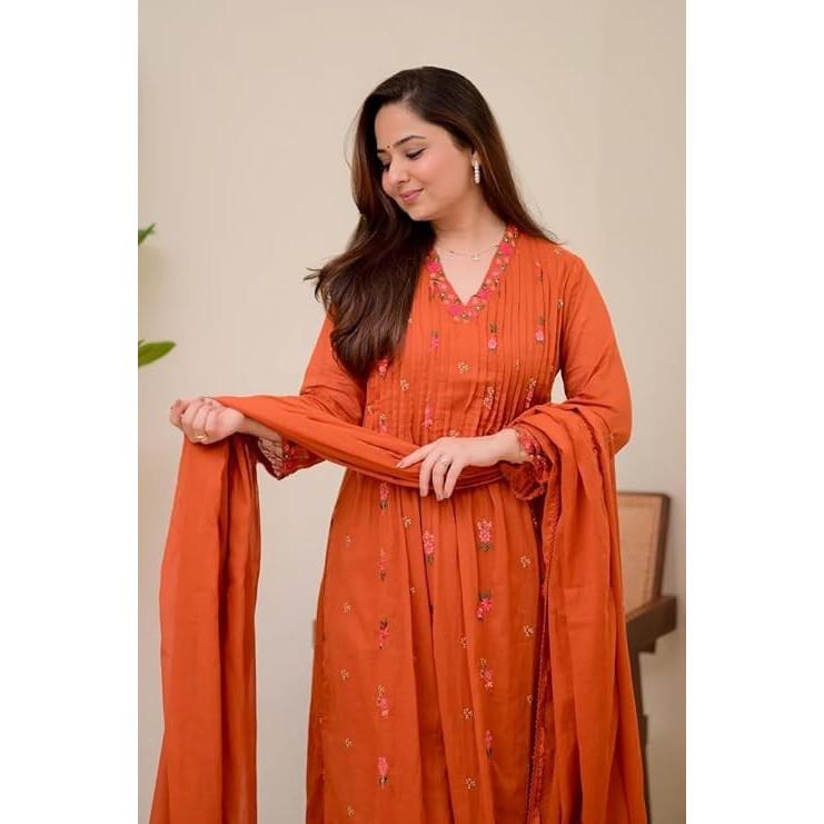 Designer Indian Bollywood Ethnic Salwar Kameez Women Top Kurti Pant Dupatta Set
