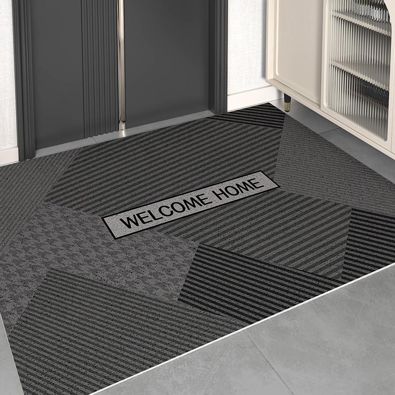 French Kitchen Floor Mat Leather Waterproof Oil-proof Foot Mats PVC Home Corridor Entrance Doormat Non-slip Dirt-resistant Rug