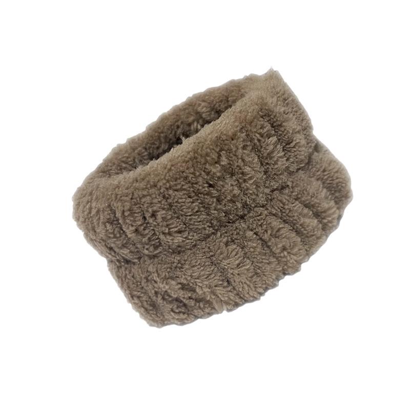 Plush Flannel Absorbent Wristbands & Splash-Proof Headband Set