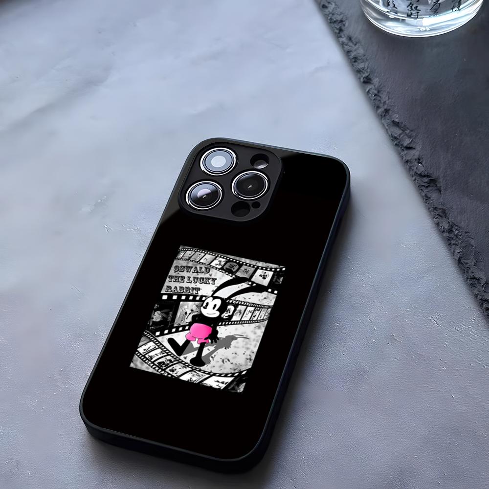 Cartoon Character O-Oswald Phone Case Tempered Glass For IPhone 17 13 14 16 12 15 11 Pro Max Plus Mini X XR SE2020 Coque