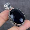 London Blue Topaz Gemstone 925 Sterling Silver Jewelry Pendant 1.97" b7S45