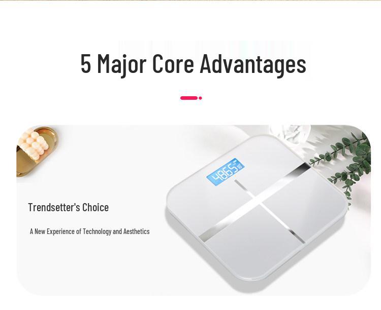Cross-Pattern Smart Electronic Body Scale for Home Use