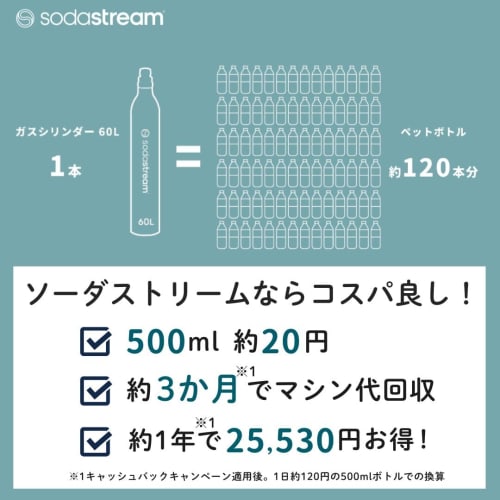 Official SodaStream Spirit Starter Kit (Black) - Includes the machine, one 60L gas bottle, and one 1.0L bottle | Carbonated water maker, no power supp