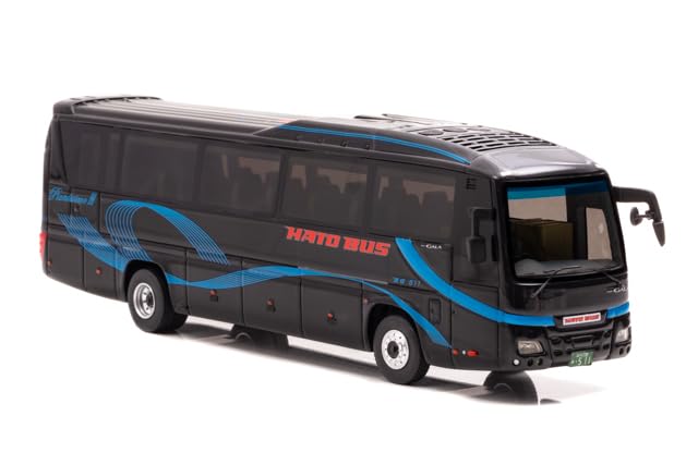 CARNEL 1/64 Scale Hato Bus Pianissimo III Sapphire (No. 511) Isuzu Gala Super High-Decker Finished Model CN640036
