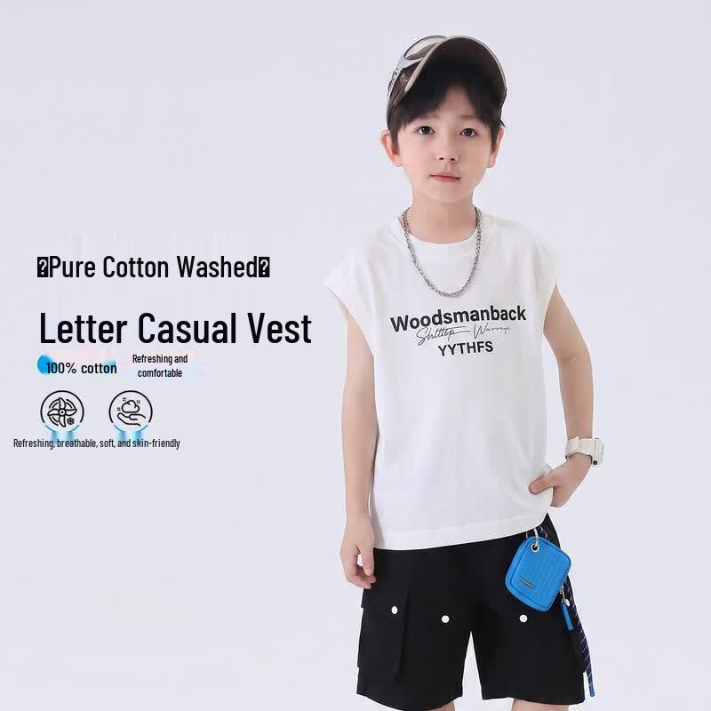 YoYo Fairytale Summer Boys Cotton Sleeveless T-Shirt 160