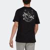 Adidas T Shirts Men's Black Crew Neck Moderate Straight Fit GS6214