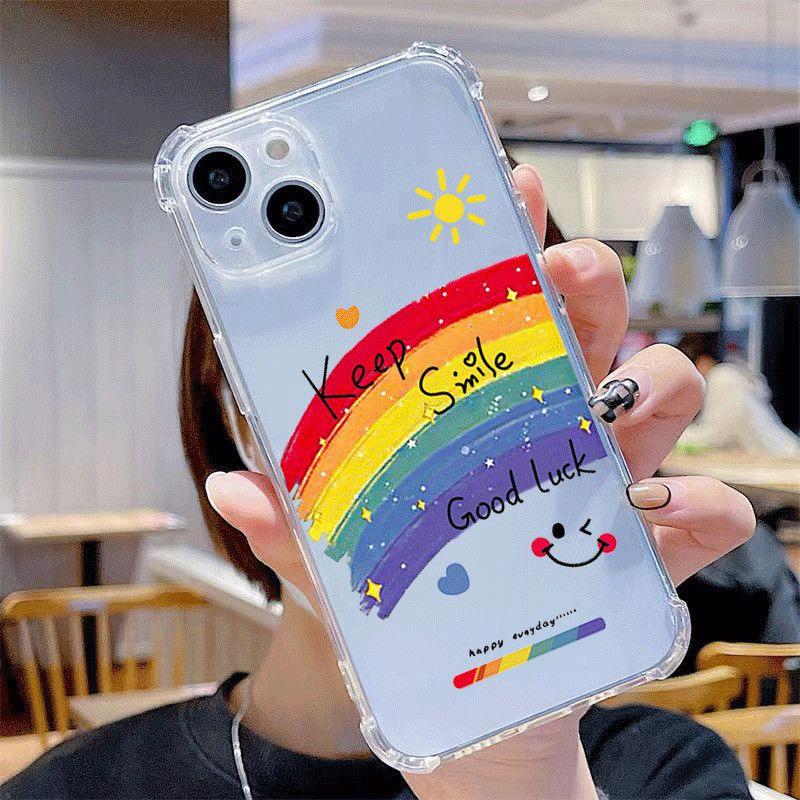 

Transparent Four Corner Anti Drop Phone Case with Airbag Anti Drop Phone Case for IPhone 17 for Apple 14 Promax Transparent For iPhone 17PROMAX