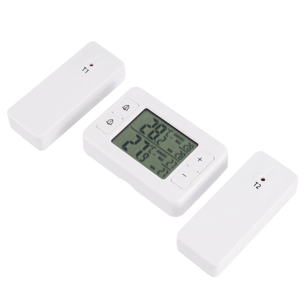 Wireless Digital Refrigerator Thermometer Accuracy Home Freezer Temperature Monitor Recorder -40℃~60℃ Temperature Sensor Alarm