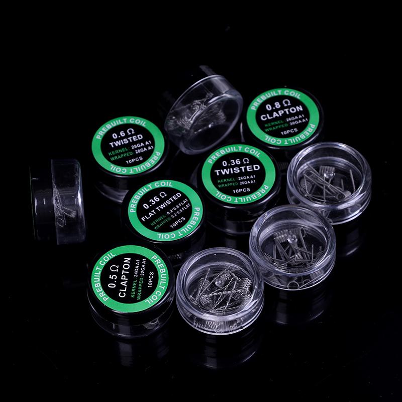 10 Stück A1 Twisted Fused Hive Clapton Coils Vorgefertigte Wickeldrähte Rda Coil