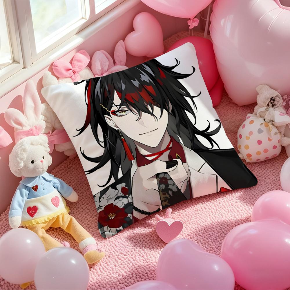 Vox Vox Akuma Cushion Cover Pattern Printed Pillowcase for Living Room Sofa Cushion Cover & Bedroom Decor 12x12Inch