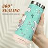 Cute Bear Print Leakproof Stainless Steel Insulated Coffee Tumbler Reusable Thermal Cup for Travel Office School Daily Use