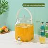 Glass Beverage Dispenser with Faucet and Stand