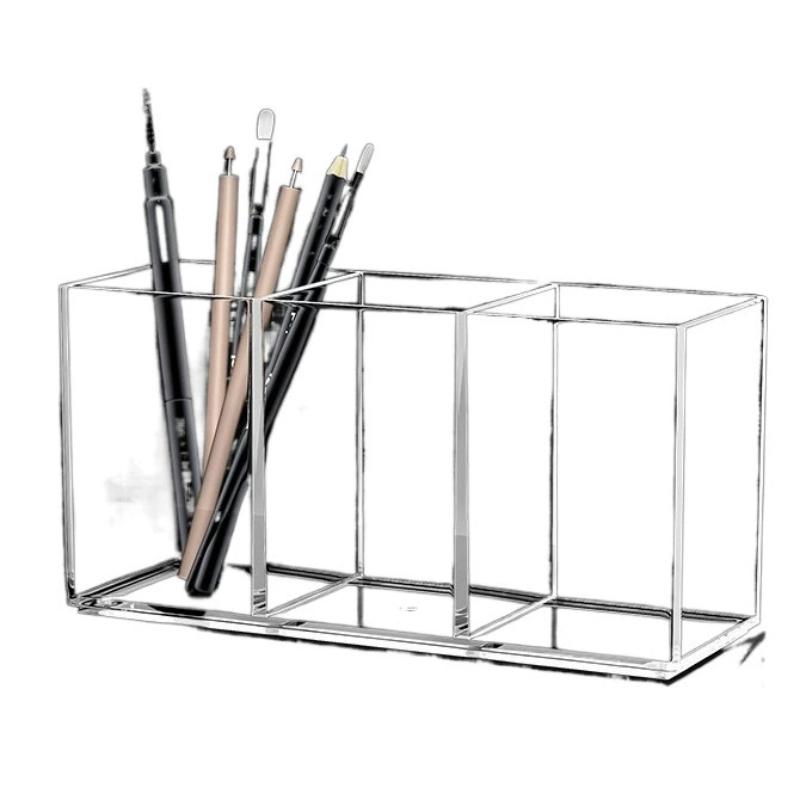 

Настольный ящик для хранения кистей для макияжа Прозрачный для помады Косметика для макияжа Инструмент для макияжа Ящик для хранения чехол Органайзер-подставка для кистей для макияжа Инструмент для макияжа