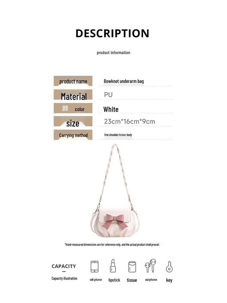 New Sweet Women's Versatile Cloud Bag: Crossbody, Shoulder, or Underarm - Stylish, Casual Summer Small Square Bag.