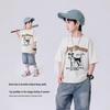 Boys' Summer Cotton Blend Short-Sleeve T-Shirt
