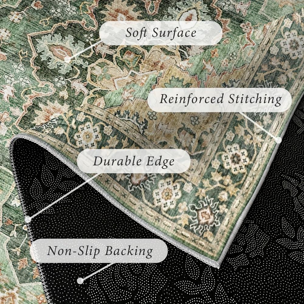 Velvet / 850g/square meter Velvet Minimalist Entrance Room Indoor Luxury Retro Style Velvet Mat Machine Washable, Soft