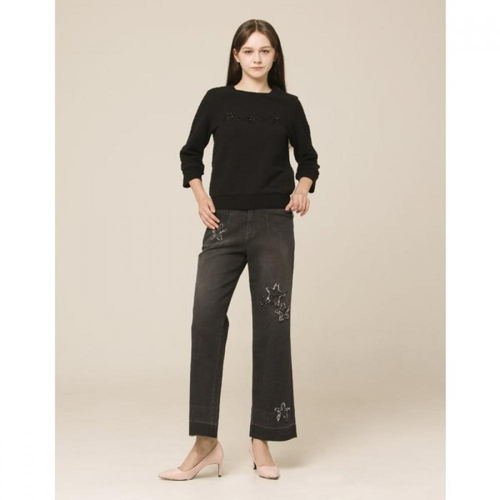 Son Jung Wan Multi Star Embroidered Denim Pants Zjl6161021