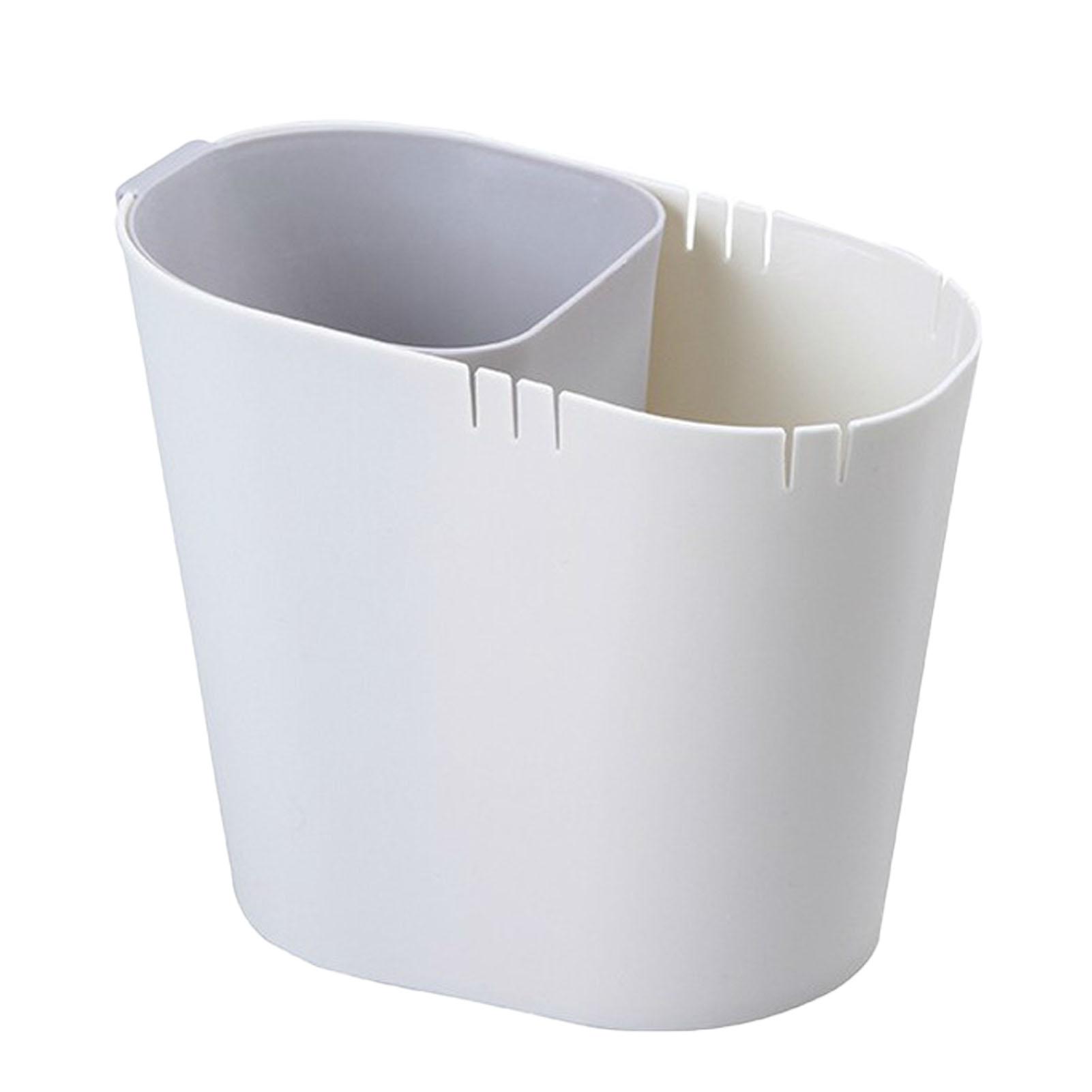 

Desk Mini Trash Can Wet Dry Divided Classification Trash Can for Office School Home