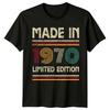 Made In 1970 Mens T Shirt 56th Birthday Gift Vintage Fiftysix Year Old B Unisex T-Shirt