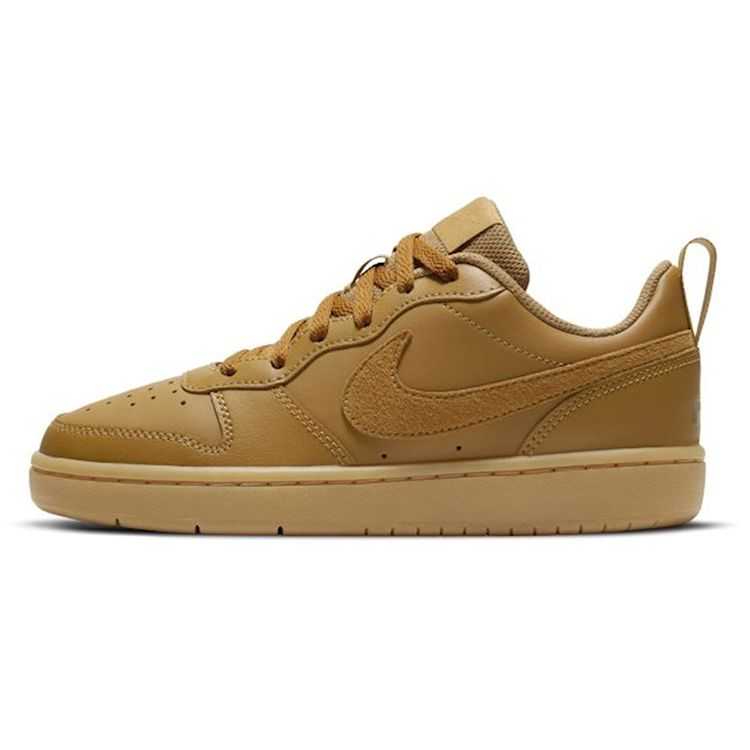 

Nike Court Borough Low 2 Wheat Wheat Gum Light Brown (GS) Kids Sneakers BQ5448-700