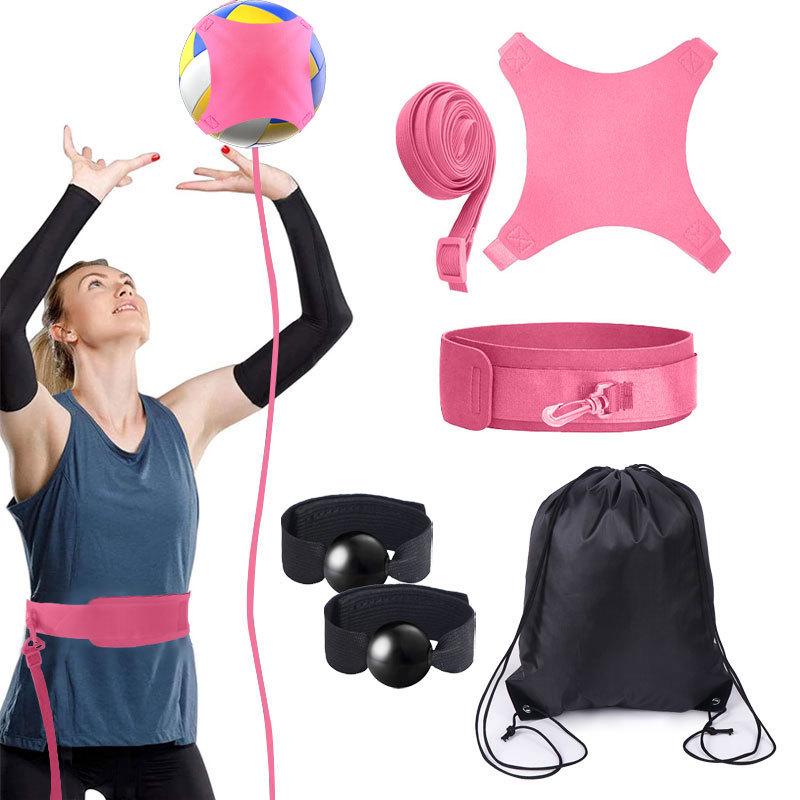 Cross-Border Elastic Volleyball Training Band with Spin Pull Rope and Backpack