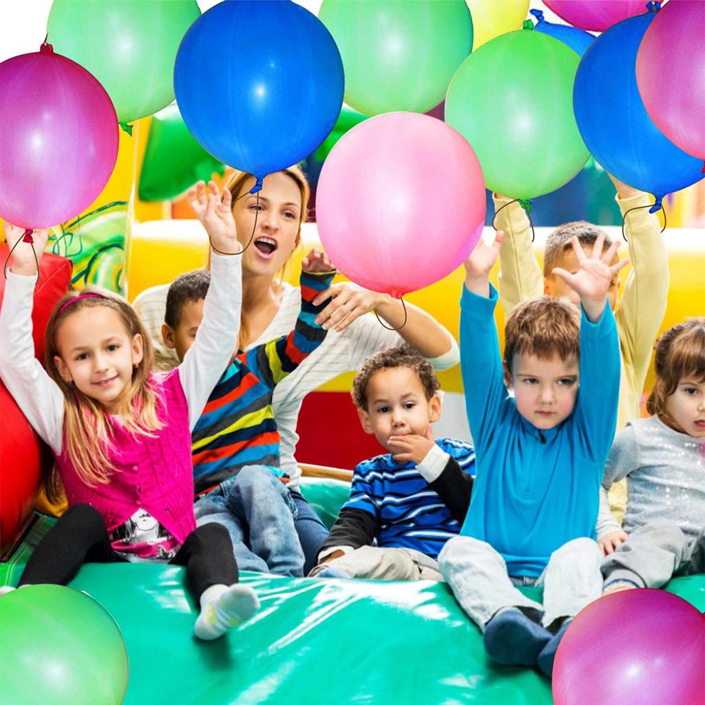 200/50 Pcs Punch Balloon Color Thickened Eco Latex Reusable Punch Balloon Coordination Ability Training Party Decoration