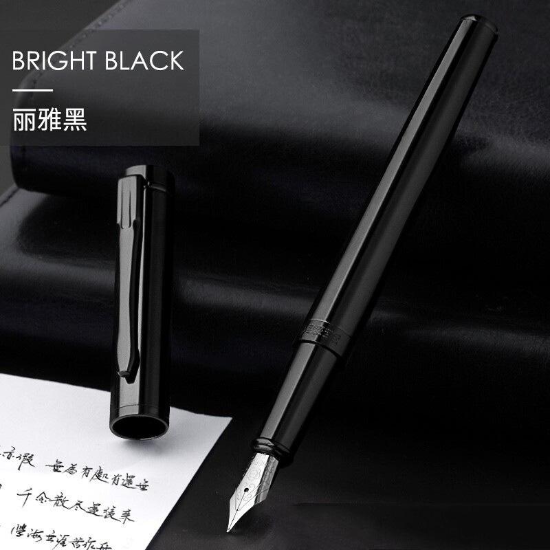 

Hero Metal Luxury Fountain Pen EF/F Iraurita Nib (0.38/0.5mm) with Converter Stainless Steel Material Office School Writing Pen (as the picture,F)
