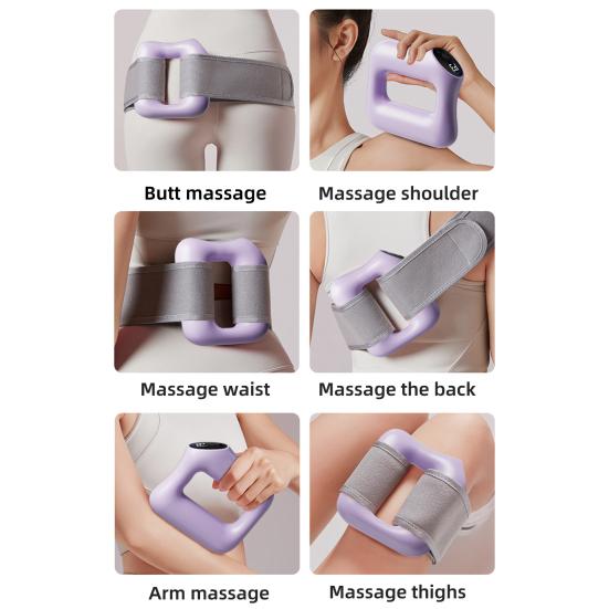 Multifunctional Full-Body Fascia Ring Multiple Massage Modes Ergonomic Design Low Noise Rechargeable Fascia Massager