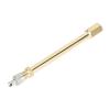 A ABSOPRO Tire Valve Stem Air Inflation Adapter Durable 100mm Long Tire Valve Extension Copper Silver Tone