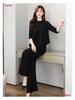 2026 Spring/Autumn Women's Slimming Wide-Leg Pants Skirt Suit - Age-Reducing, Tummy-Concealing, Stylish Two-Piece Set