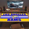 Los Angeles Rams Farbiges Mauspads Großes Gaming-Tischkissen Rutschfestes Laptop-Tablet Großes Mauspads XXL Matte Mini-PC-Spielmatte Mit Verriegeltem Rand