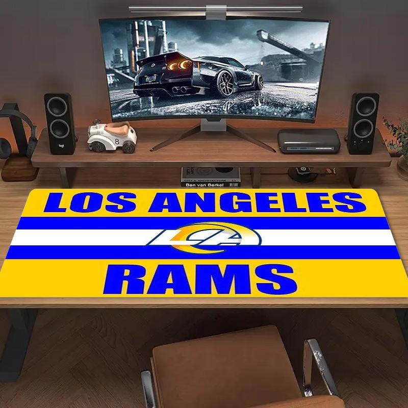 Los Angeles Rams Farbiges Mauspads Großes Gaming-Tischkissen Rutschfestes Laptop-Tablet Großes Mauspads XXL Matte Mini-PC-Spielmatte Mit Verriegeltem Rand