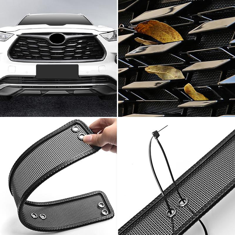 For Toyota Highlander XU70 Kluger 2020 2021 2022 2023 2024 Car Front Grille Insect Screen Modification Part Accessories