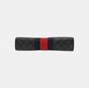 [Pre-Owned] Signature Logo Stripe Web Zipper Canvas Clutch - Fair #1Q4GJFX