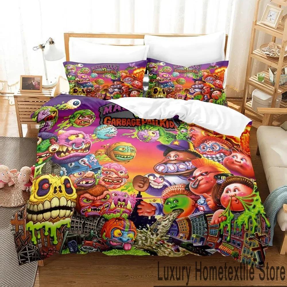 3D Print Garbage Pail Kids Bedding Set Boys Girls Twin Queen King Size Duvet Cover Pillowcase Bed boys Adult