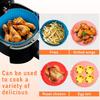 Kulatá opakovaně použitelná vložka do horkovzdušné fritézy Horkovzdušné fritézy Trouba Pečicí plech Koš na smažené kuře Podložka Snadné čištění Kuchyňské doplňky