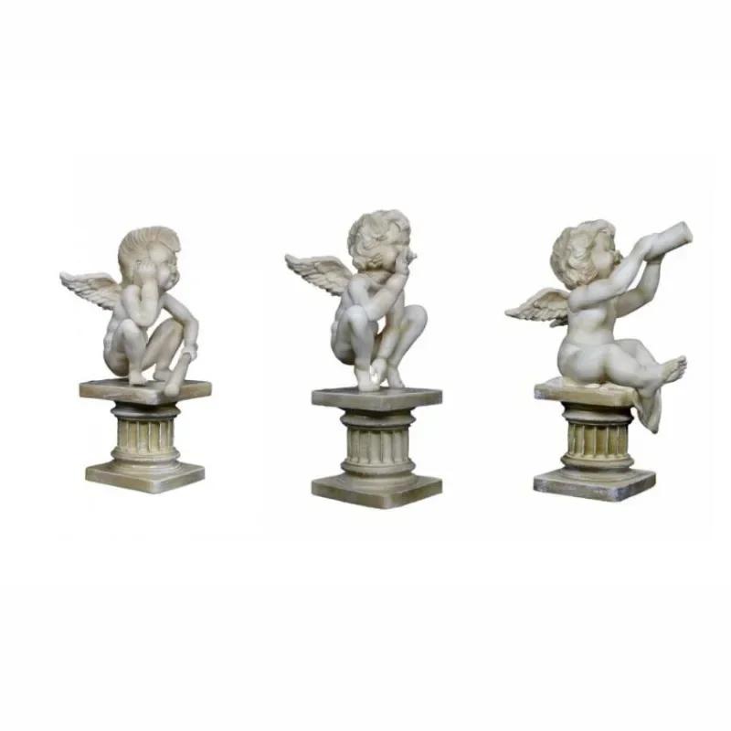 Angel Fashion Doll Sculpture Creative Resin Handmade Painting European Style Living Room Decoration Room Decor Accessories Gift