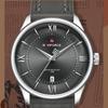 Naviforce Original Men Simple Quartz Watch Genuine Leather Strap 30m Waterproof Calendar Daily Casual Men Watch Gift NF9272L