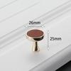 KAK Vintage Leather Cabinet Knobs and Handles Wardrobe Kitchen Cupboard Door Pulls European Zinc Alloy Furniture Handle Hardware