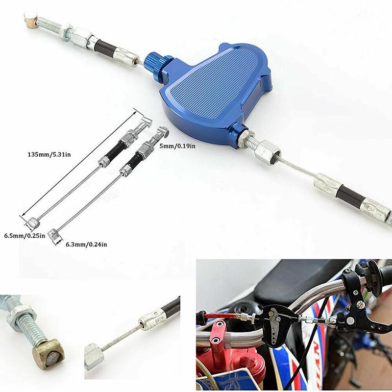 For Dirt Bike Street Motorcycle CNC Aluminum Easy Pull Clutch Cable Lever System Modification Stunt Saving Pulling Power Cable Lever Lifter Kit