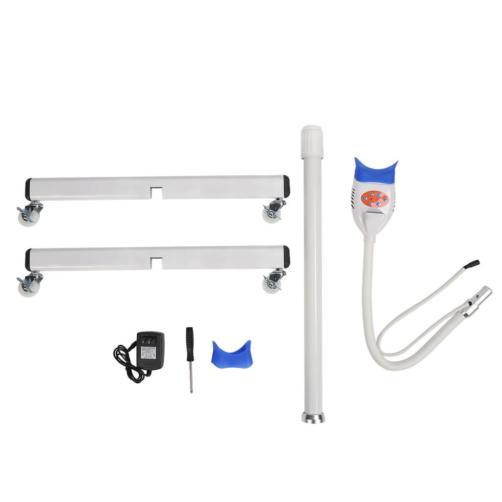 Teeth Whitening Machine with Mobile Wheels 3 Colors Teeth Bleaching Lamp 110‑240V US Plug