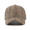 Herbst Hut Damen Hard Top Baseball Cap Outdoor Plaid Cap Sonnenschutz Hut für Männer Visier Hüte Snapback Hut