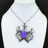 Charoite Pendant Copper Wire Wrapped Pendant Natural Gemstone Jewelry Handmade Butterfly Pendant Beautiful Copper Wire Jewelry Gifts For Mom