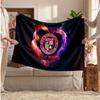 Stoke City FC Personalized Fleece Blanket With Football Logo, Custom Name Text Soft Warm Home Throw Blanket