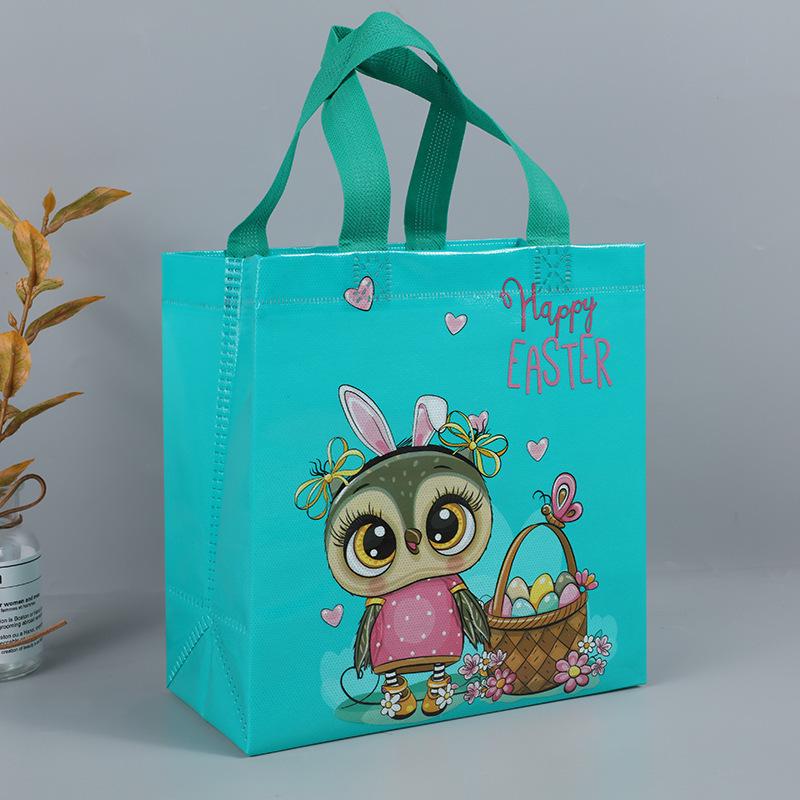 Eco-friendly Non-woven Easter Egg Rabbit Gift Tote Bag