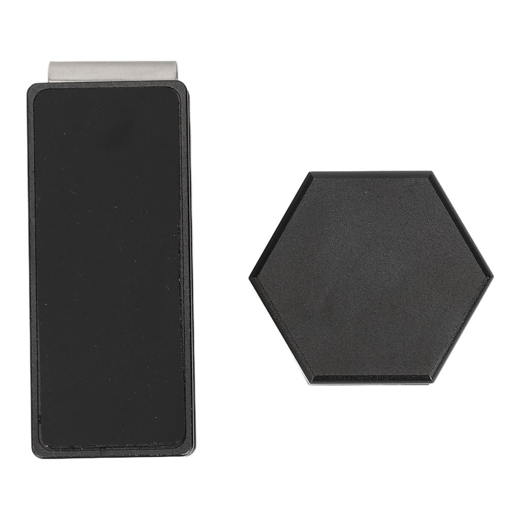 Billiard Chalk Holder with Clip Hex Chalk Box Magnet Aluminium Compact Silent Billiard Accessory