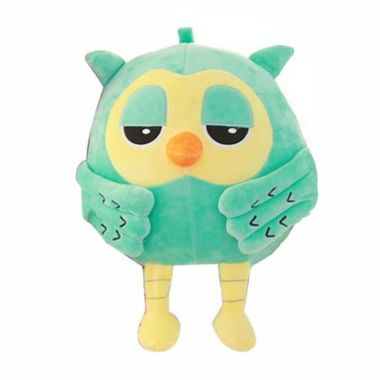 

Lovely Plush Owl Soft Stuffed Animal Doll Toy Throw Pillow Kids Gift Home Decor зелёный